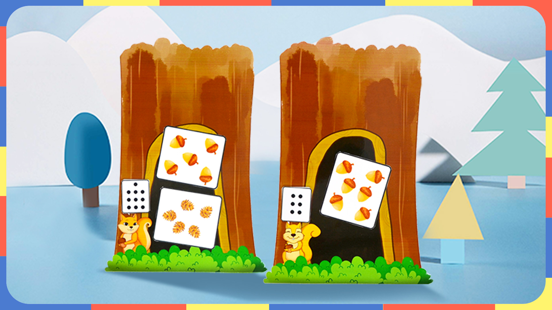 幼儿园 中班益智区《小松鼠过冬》