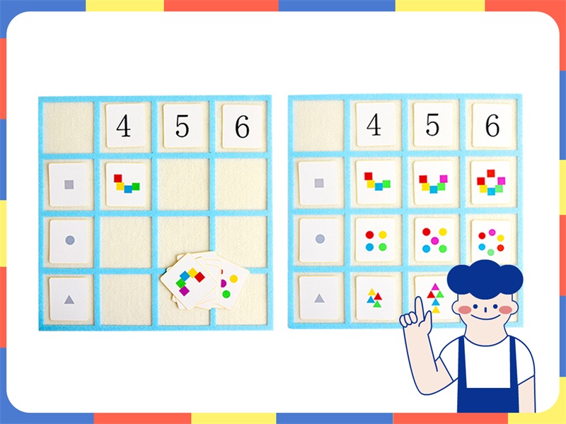 锻炼幼儿观察力的玩教具-矩形方阵