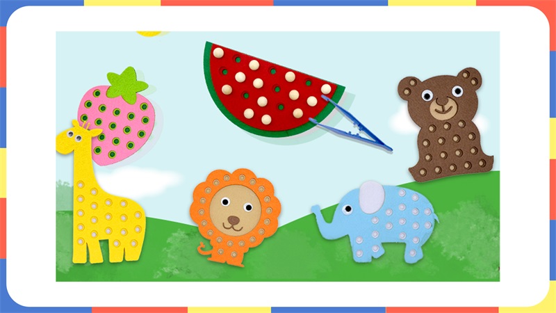 小班蒙氏区《筷子和镊子的练习》